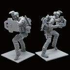 1/24 Scale (75mm) CQB Shield Breacher Resin Figure Kit - Tactical Entry Specialist Miniature