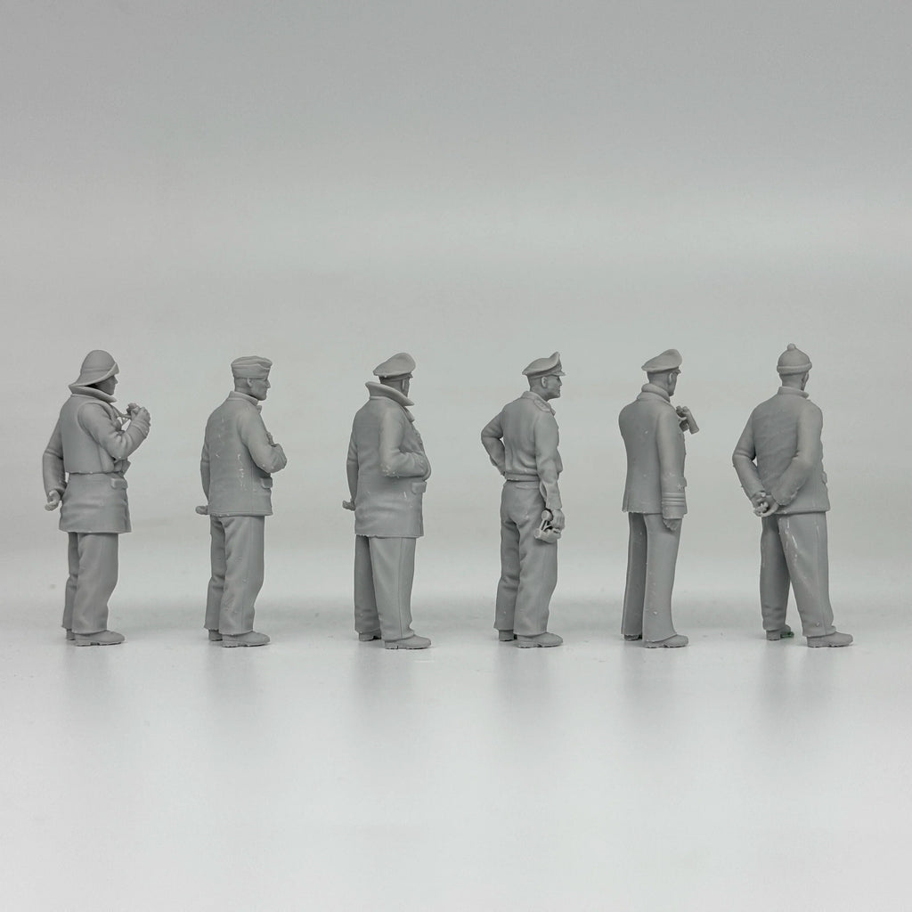 1/35 German U-Boat Crew (6 Fig) Resin Kit | Kriegsmarine Miniature Set