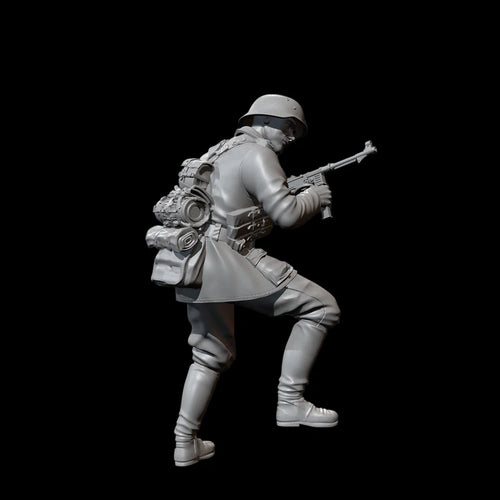 1/35 Scale WWII German Infantry SMG Gunner Resin Figure Kit - Urban Combat Miniature