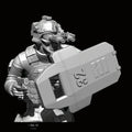 1/24 Scale (75mm) CQB Shield Breacher Resin Figure Kit - Tactical Entry Specialist Miniature