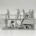 1/35 Vietnam Bridge Ambush Diorama Resin Kit | Viet Cong & US/ARVN Figs