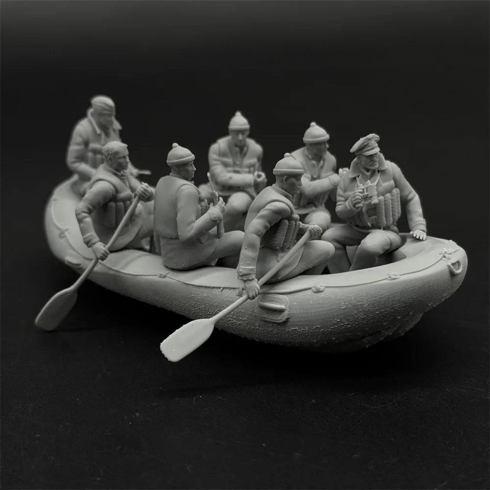 1/35 Scale WWII German Navy Officer's Raft | High-Detail Resin Model Kit