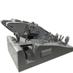 1/35 Scale WWI Tank (Tadpole) Scene | Resin Soldier Figure Set (6 Figures + Platform) | Self-Assembled Model Kit