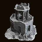1/35 Scale WWII Winter Squad (x5) and Ruined European Church Diorama Set - Battle Scene Kit