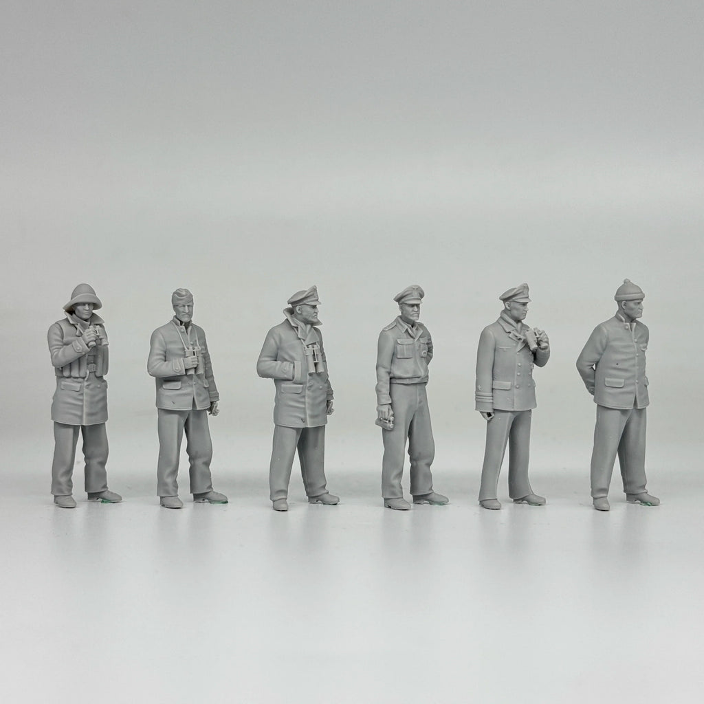 1/35 German U-Boat Crew (6 Fig) Resin Kit | Kriegsmarine Miniature Set