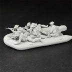 1/35 US Navy Seals (5 Fig) in ZODIAC Boat Resin Kit | Military Diorama
