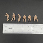1/72 Scale US Black Hawk Helicopter Pilot & Door Gunner Resin Figure Set (6 Figures) - Modern Military Diorama