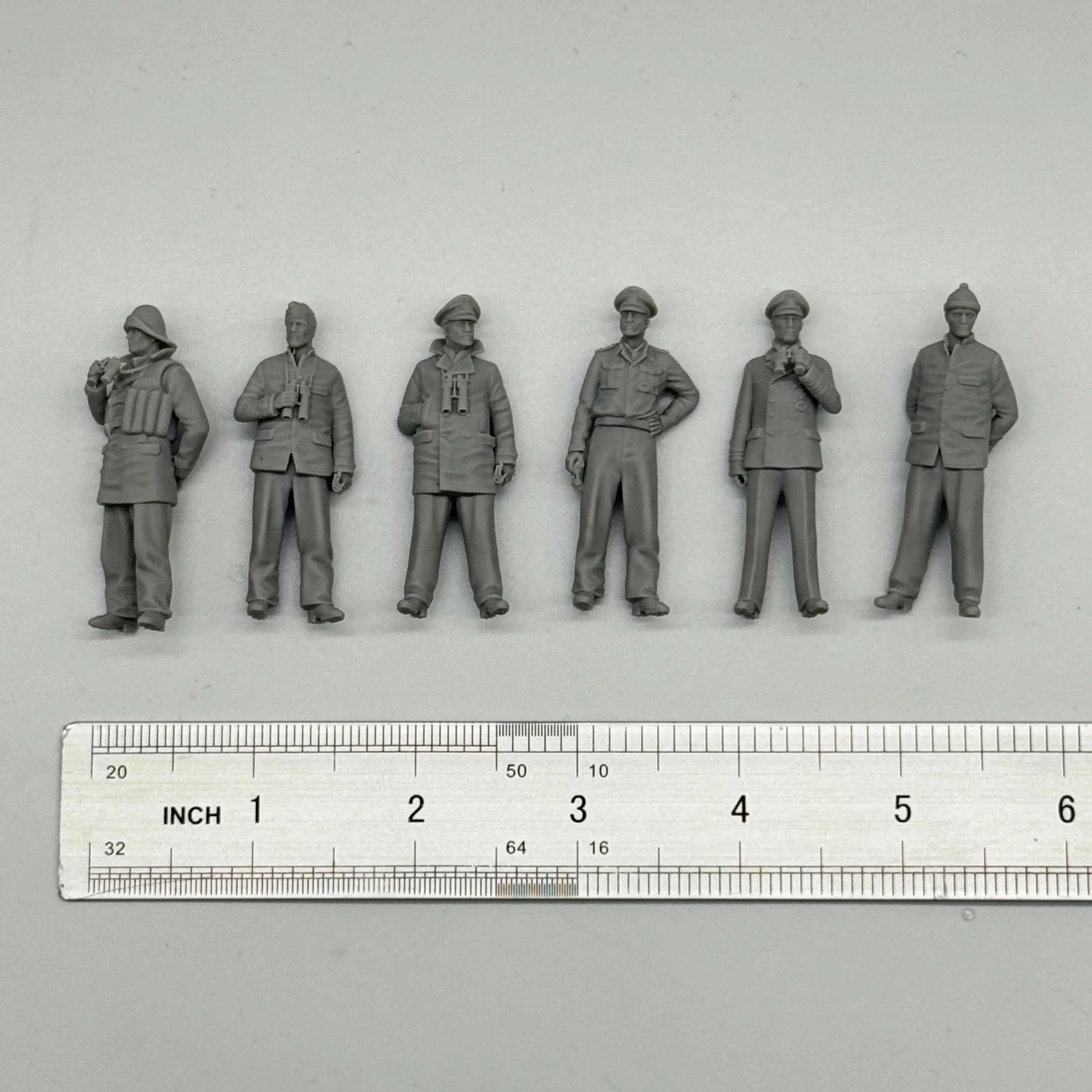 1/35 German U-Boat Crew (6 Fig) Resin Kit | Kriegsmarine Miniature Set