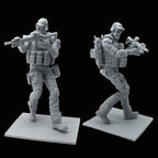 1/24 Scale US Navy SEAL Assaulter Resin Figure Kit - Bearded Operator Rifleman Miniature