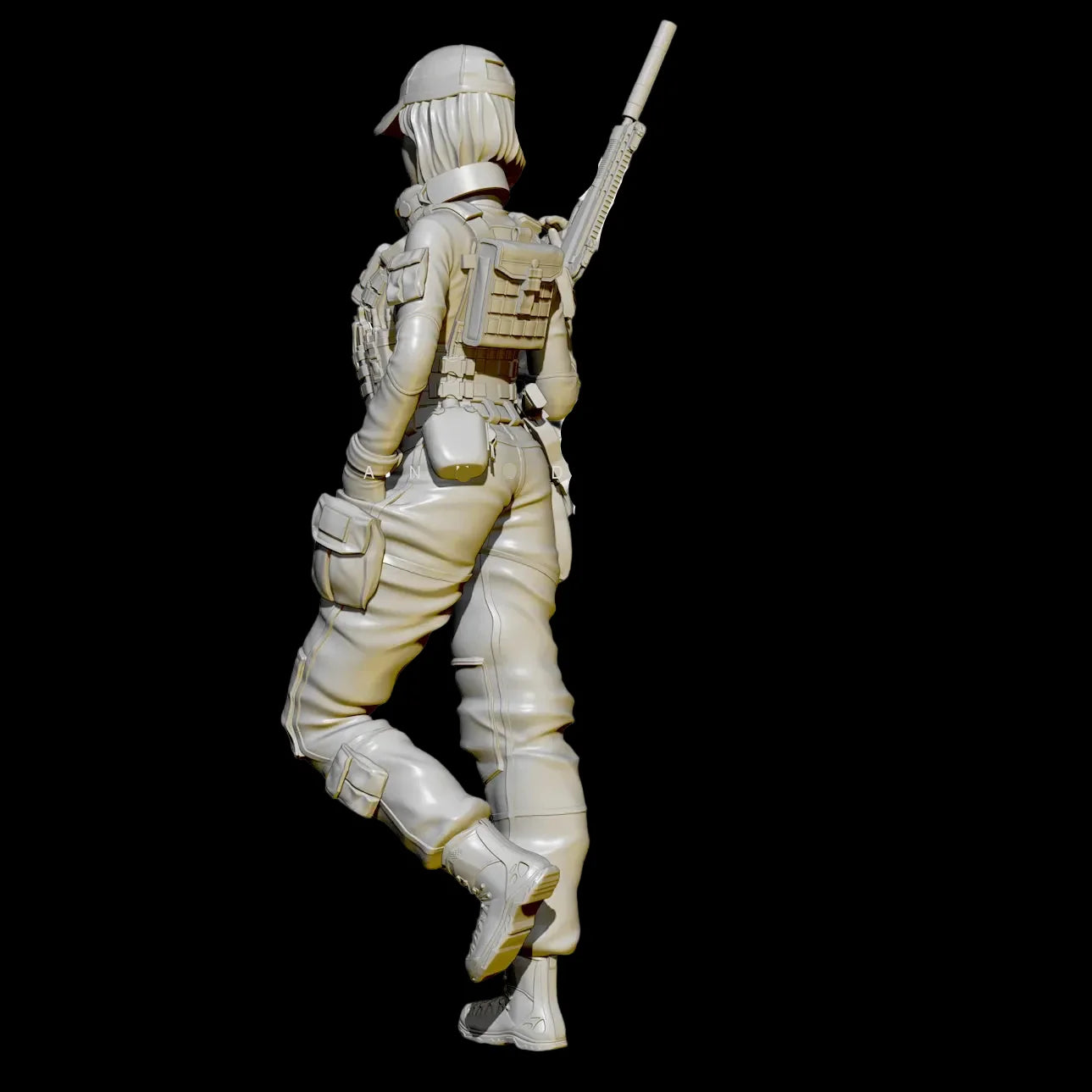 1/24 Scale Modern Tactical female Operative | Premium Resin Model Kit