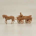 1/72 Scale WWI Civilian Horse-Drawn Carriage & Transport Resin Model Kit - Children, Cargo & Cat Detail
