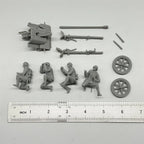 1/35 German PaK 38 Anti-Tank Gun w/ 4 Crew Resin Kit | WW2 Military
