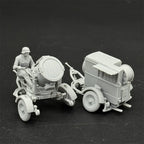 1/35 Scale WWII German Flak Searchlight & Equipment Trailer Set | High-Detail Resin Model Kit