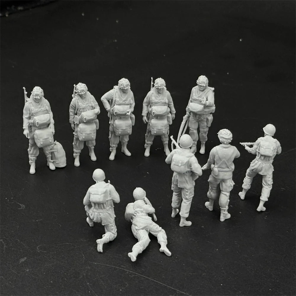 1/35 US Paratroopers Action Pack (10 Fig) Resin Kit | WWII Airborne