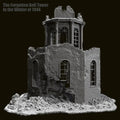 1/35 Scale Ruined Bell Tower WWII Diorama Base - "Forgotten Bell Tower in Winter of 1944" Terrain Kit