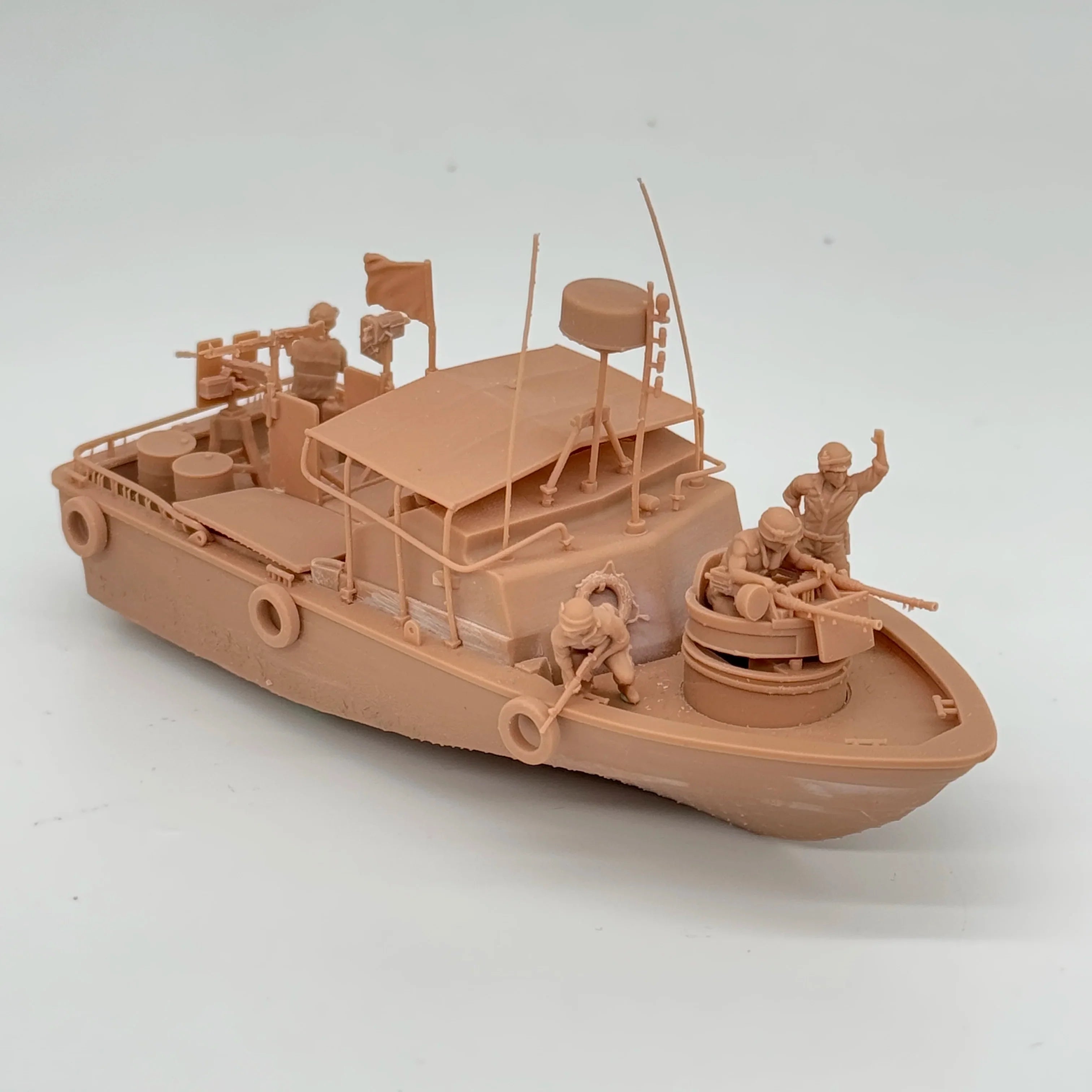 1/72 Scale US Navy PBR 31 Mk.II Patrol Boat & Crew Resin Model Kit (6 Figures) - Vietnam Riverine Warfare