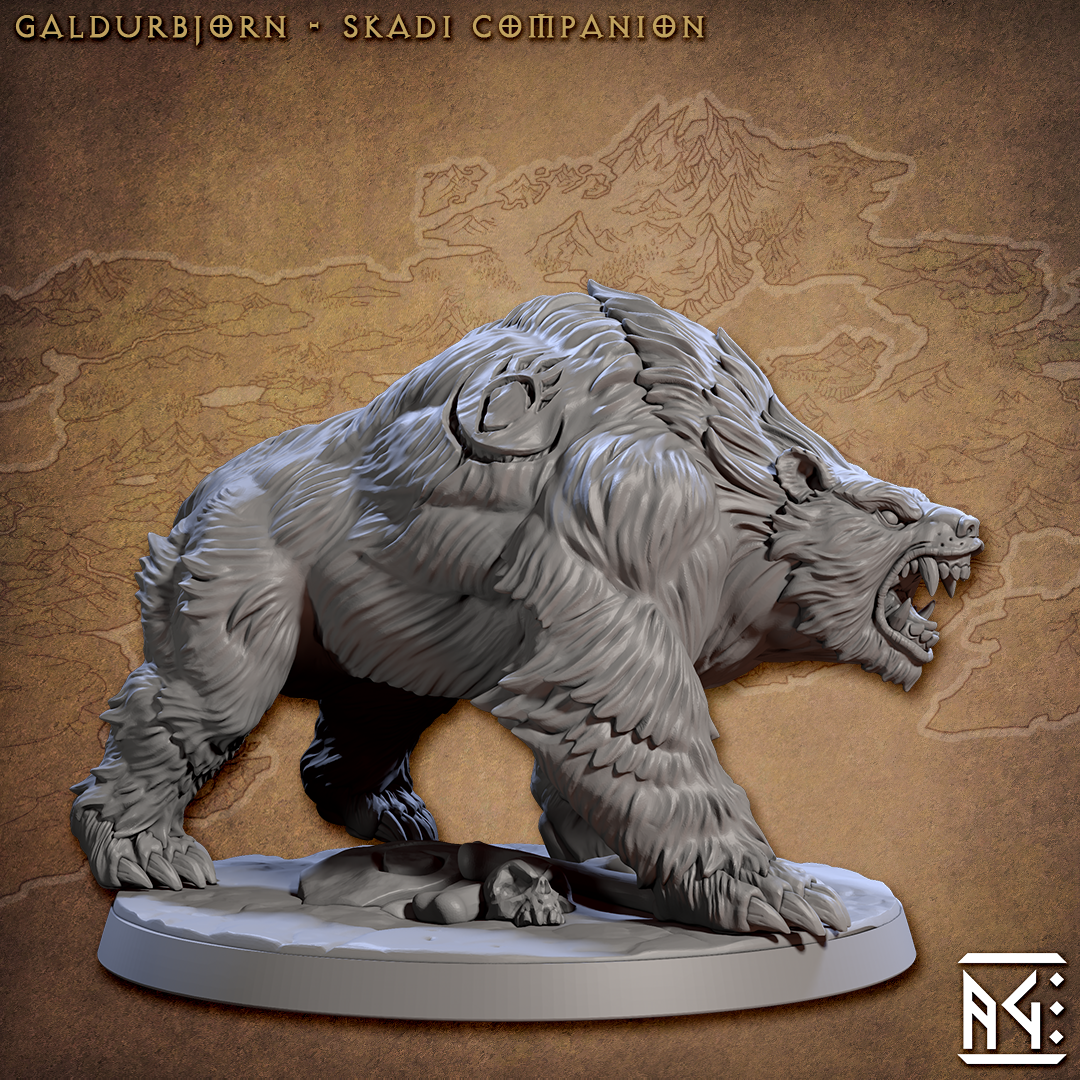 Bear Gauldurbjorn | Skutagaard Northmen Saga II | Fantasy D&D Miniature | Artisan Guild