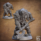 Norse Beastman Berserker Skinchanger Miniatures | Skutagaard Northmen Saga II | Fantasy D&D Miniature | Artisan Guild