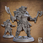 Norse Beastman Berserker Skinchanger Miniatures | Skutagaard Northmen Saga II | Fantasy D&D Miniature | Artisan Guild