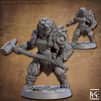 Norse Beastman Berserker Skinchanger Miniatures | Skutagaard Northmen Saga II | Fantasy D&D Miniature | Artisan Guild