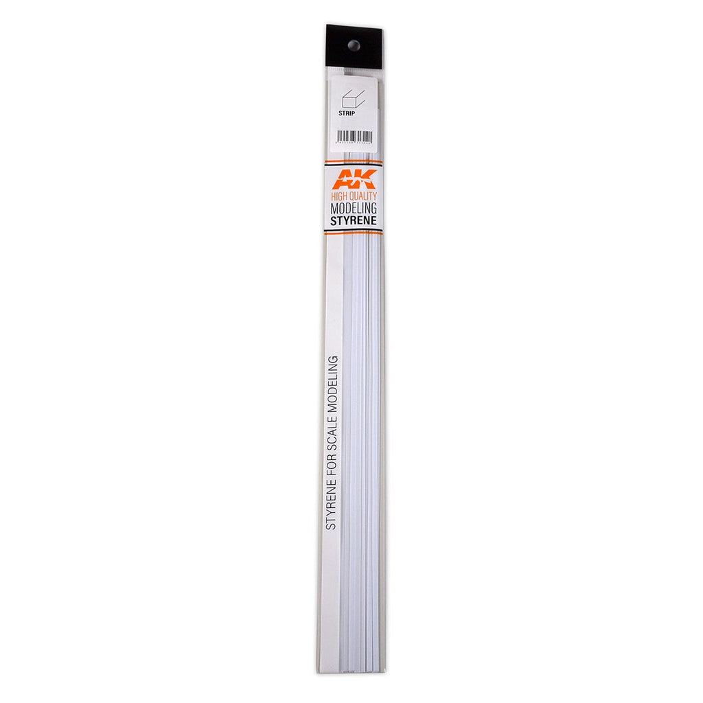 AK Interactive - Strips 1.00 x 2.00 x 350mm - Styrene Strip