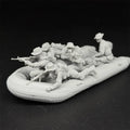 1/35 US Navy Seals (5 Fig) in ZODIAC Boat Resin Kit | Military Diorama