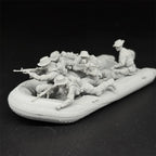 1/35 US Navy Seals (5 Fig) in ZODIAC Boat Resin Kit | Military Diorama