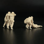 1/72 Scale US Marines / Infantry Rescue the Wounded Resin Figure Set (6 Figures) - Combat Medic Diorama