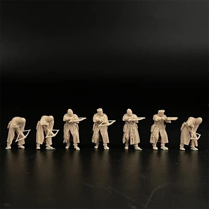 1/72 Scale Teutonic Order / Medieval Knight Cavalry & Crossbowman Resin Figure Set (23 Figures) - Battle of Tannenberg