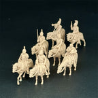 1/72 Scale Russian Imperial Cavalry / Cuirassier Resin Figure Set (7 Mounted Figures) - Napoleonic War Gaming