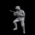 1/35 Scale WWII German Infantry SMG Gunner Resin Figure Kit - Urban Combat Miniature