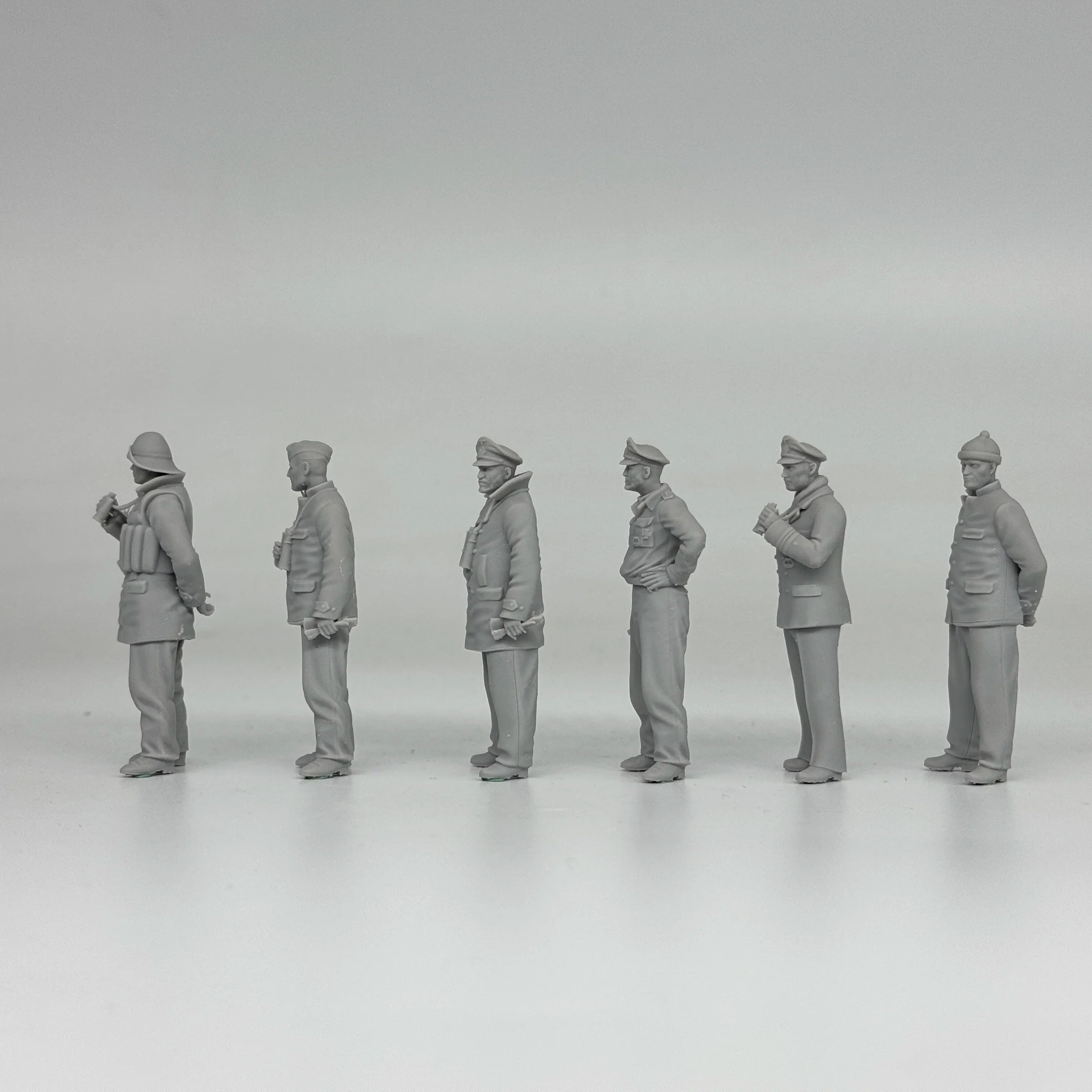 1/35 German U-Boat Crew (6 Fig) Resin Kit | Kriegsmarine Miniature Set