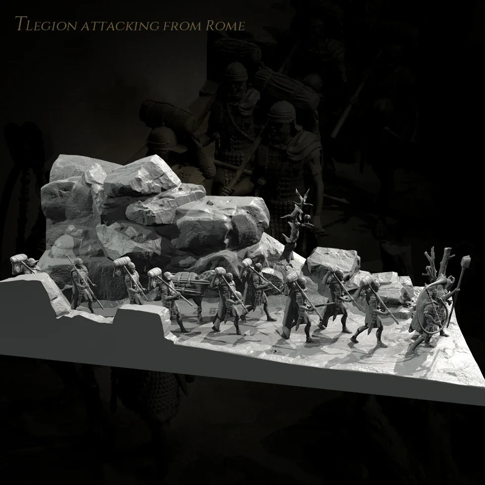 The height of man 38mm 50mm Resin Soldier model kits figure colorless and self-assembled TD-7478+3D