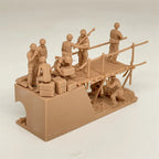 1/72 Scale Vietnam War Bridge / Bunker Ambush Scene Resin Diorama Kit (10+ Figures) - US & VC Combat Miniature