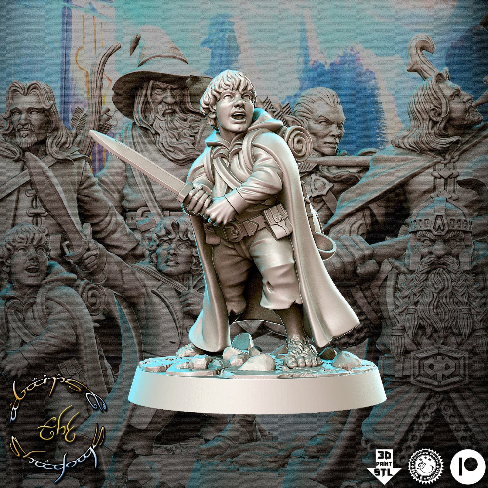 Samyi | Against the Shadows | Fantasy Miniature | RN Estudio