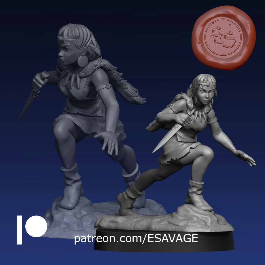 San | Fantasy Miniature | Ethan Savage Studios