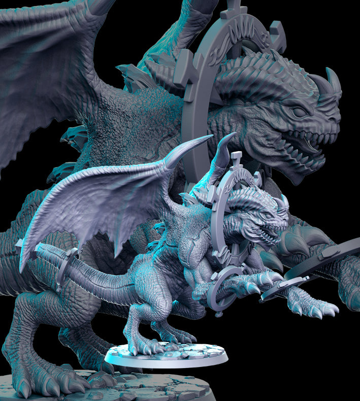 Sand Dragon | RPG Monsters | Fantasy Miniature | RN Estudio