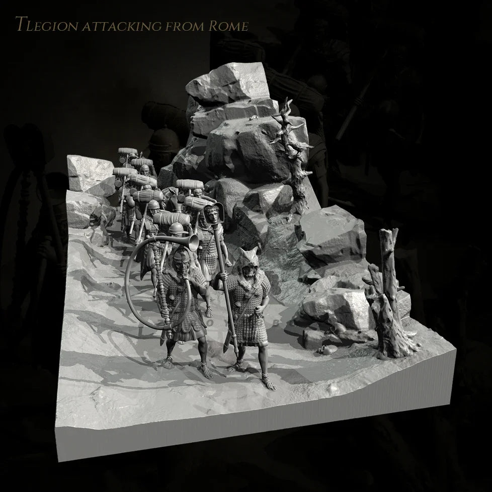 The height of man 38mm 50mm Resin Soldier model kits figure colorless and self-assembled TD-7478+3D