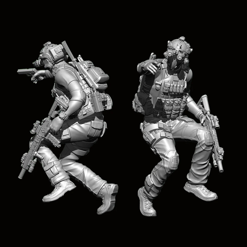 1/24 Scale US Navy SEAL Operator Resin Figure Kit - Dynamic CQB Pistol Action Miniature