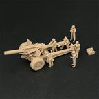 1/72 Scale US M114 Howitzer Artillery Piece & Crew Resin Model Kit (6 Figures) - Vietnam War Diorama