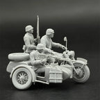 1/35 German Motorcycle w/ MG34 Crew (3 Fig) Resin Kit | WWII Recon