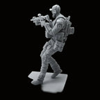 1/24 Scale US Navy SEAL Assaulter Resin Figure Kit - Bearded Operator Rifleman Miniature