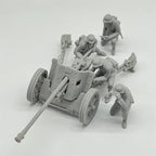 1/35 German PaK 38 Anti-Tank Gun w/ 4 Crew Resin Kit | WW2 Military