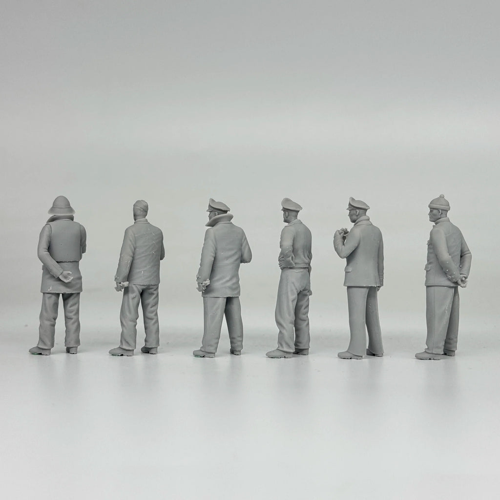 1/35 German U-Boat Crew (6 Fig) Resin Kit | Kriegsmarine Miniature Set