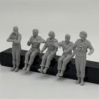 1/35 German PzKpfw IV Tank Crew (5 Fig) Resin Kit | Diorama Accessories