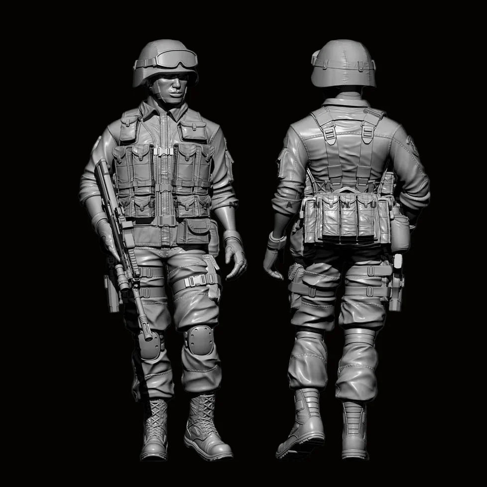 1/35 Scale Modern Tactical Assault Team Resin Figure Set (x2)