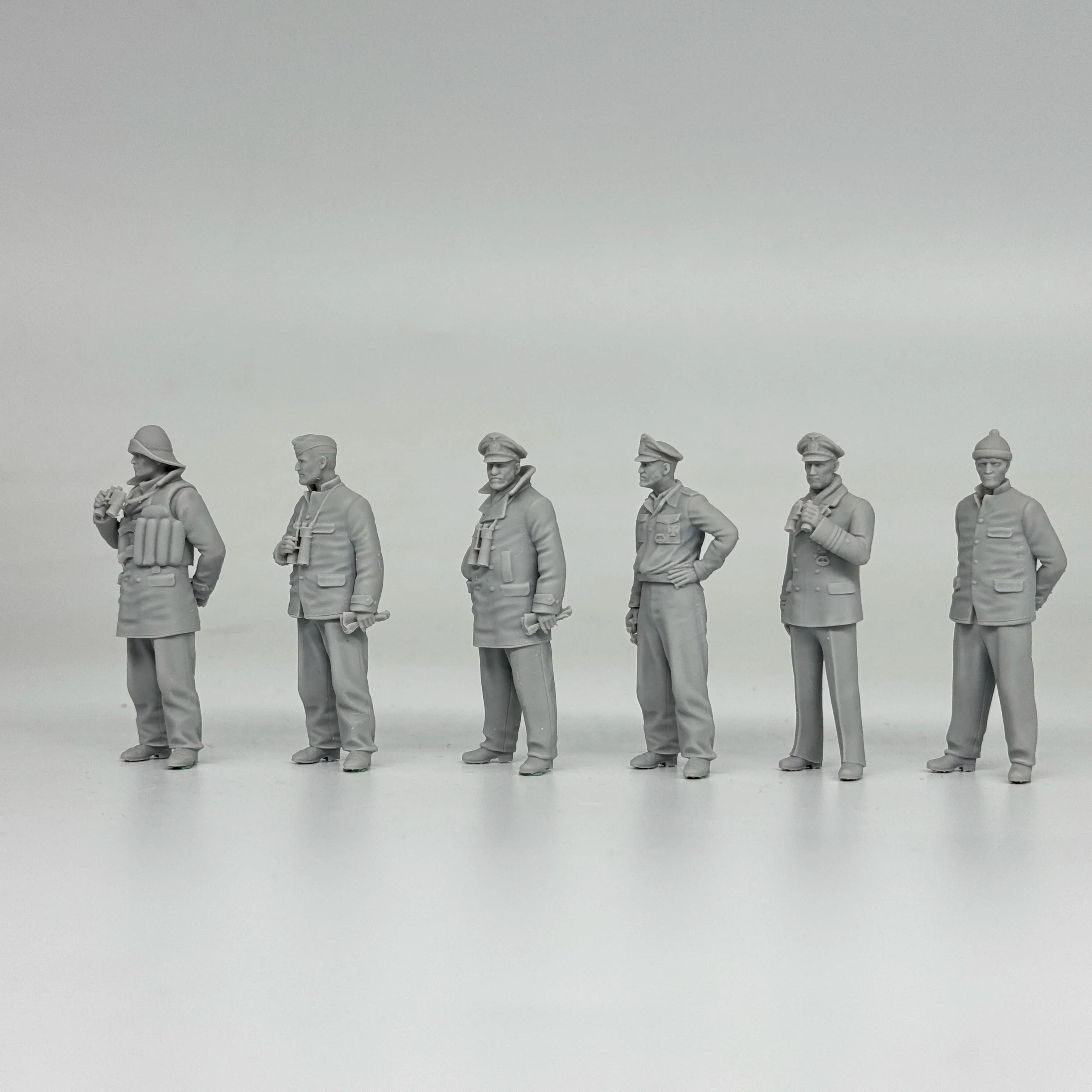 1/35 German U-Boat Crew (6 Fig) Resin Kit | Kriegsmarine Miniature Set