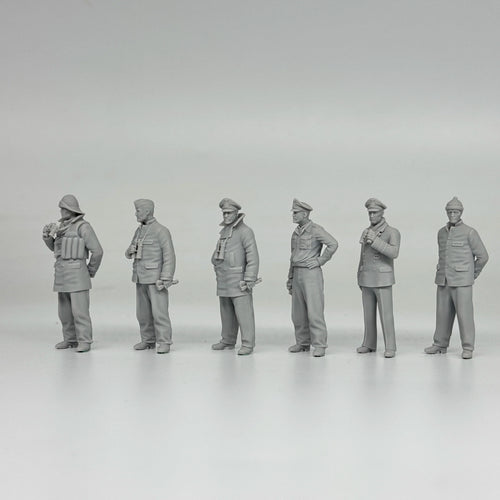 1/35 German U-Boat Crew (6 Fig) Resin Kit | Kriegsmarine Miniature Set