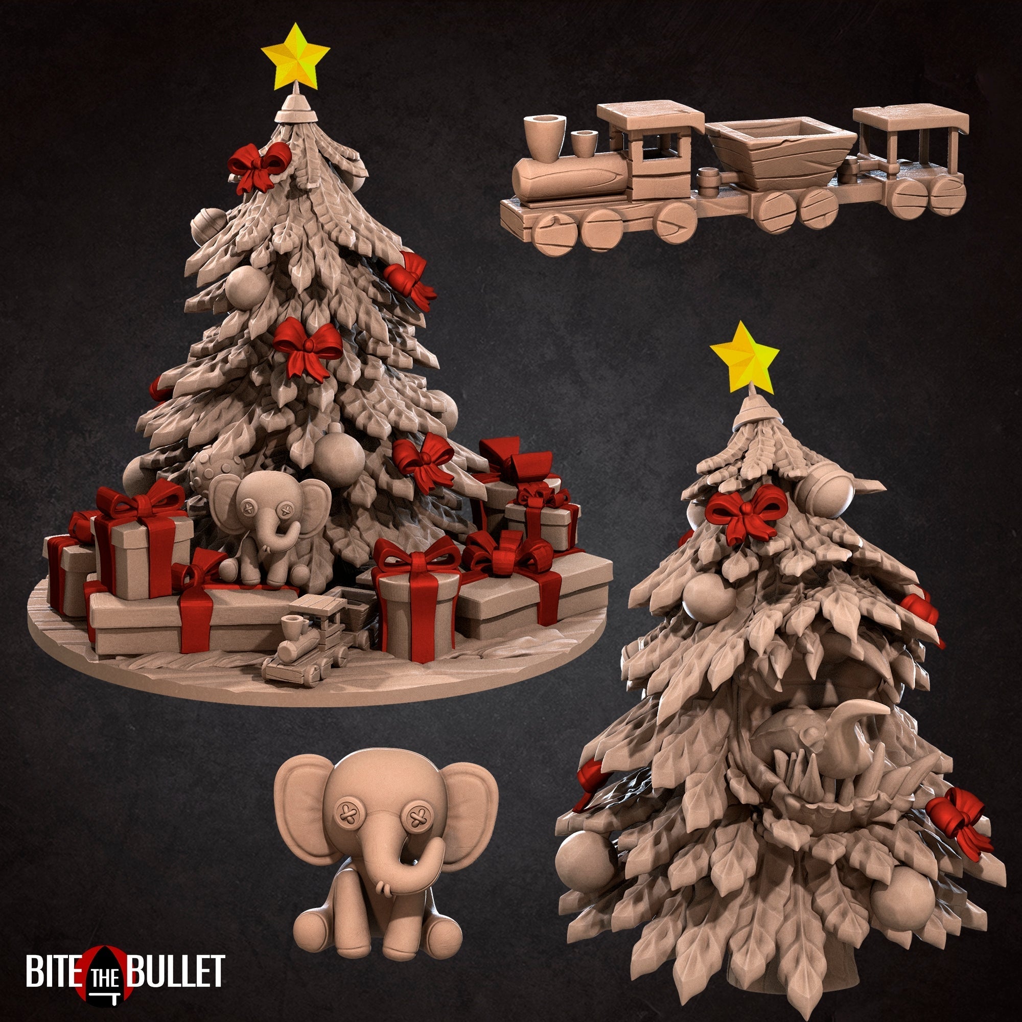 Scenery | Bullet Town Christmas | Fantasy Miniature | Bite the Bullet