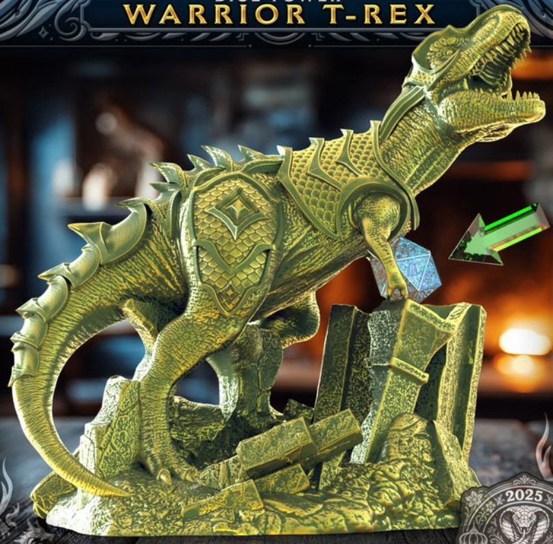 Warrior T-Rex Dice Tower